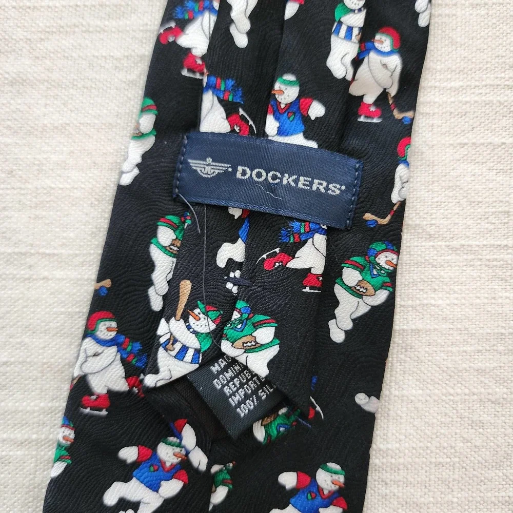 Snowman Sporty Clip-on Tie toddler/kids